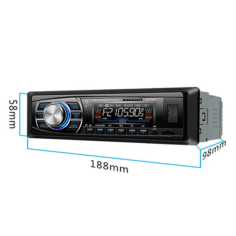 Автомагнітола XPRO 1DIN MP3-8506BT RGB Bluetooth 2.0 (MER-12631_552) - фото 5