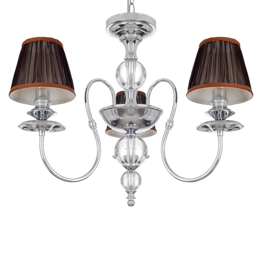 Люстра подвесная Brille Е14 40W CH+BR (BKL-688S/3) - фото 2