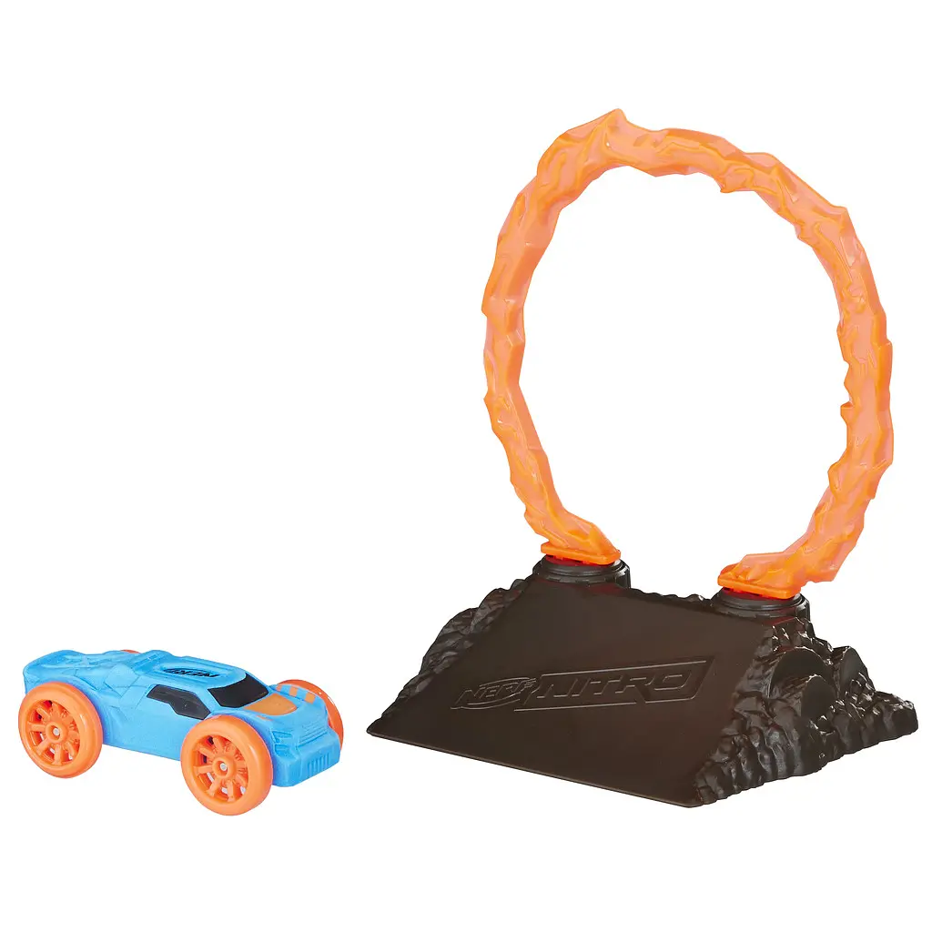 Игровой набор Hasbro Nerf Nitro Flamefury Stunt, с машинкой и препятствием (E1269) - фото 2