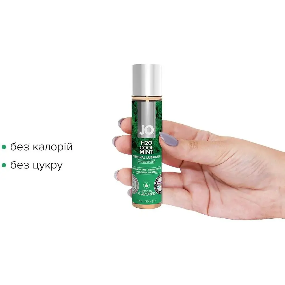 Змазка на водній основі System JO H2O - Cool Mint (30 мл) - фото 2