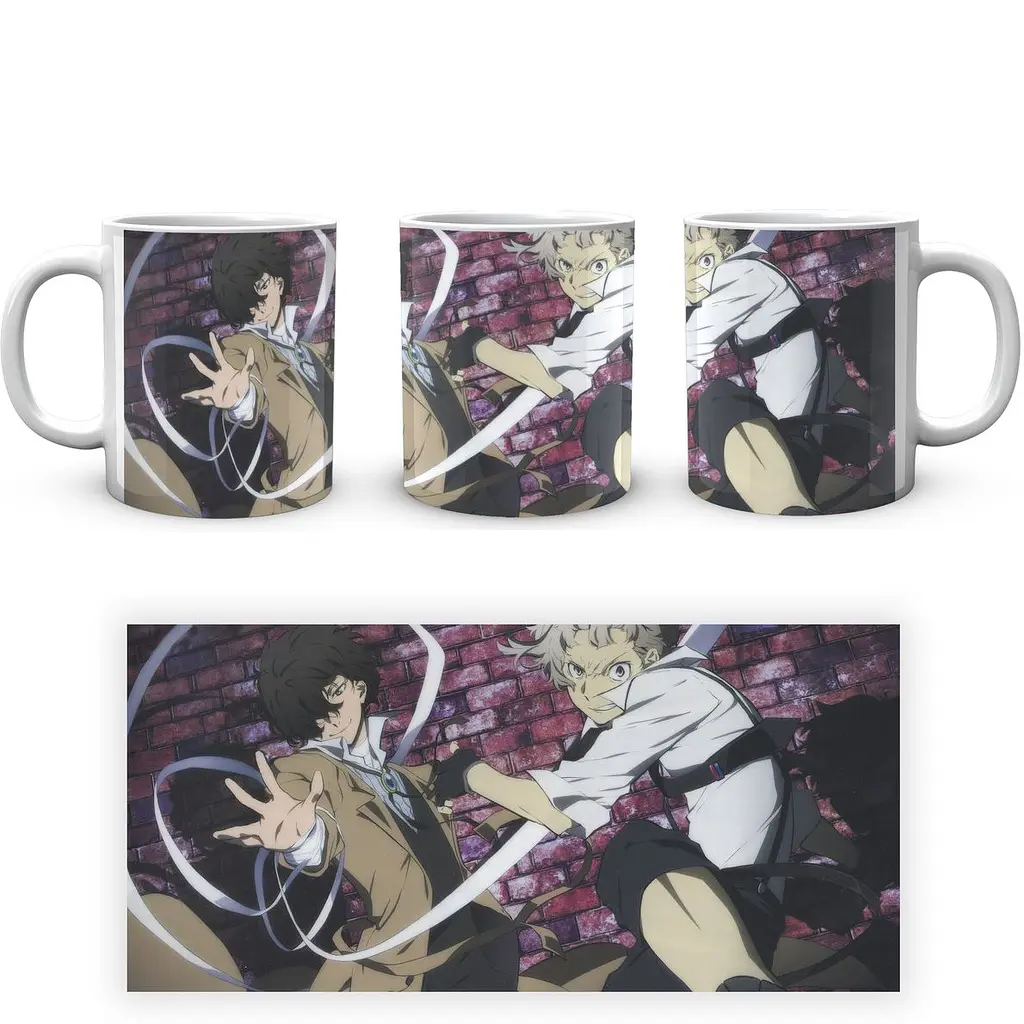 Кружка GeekLand Bungou Stray Dogs Проза Бродячих Псов Дазай Ацуши BSD 10 330 мл белая - фото 4