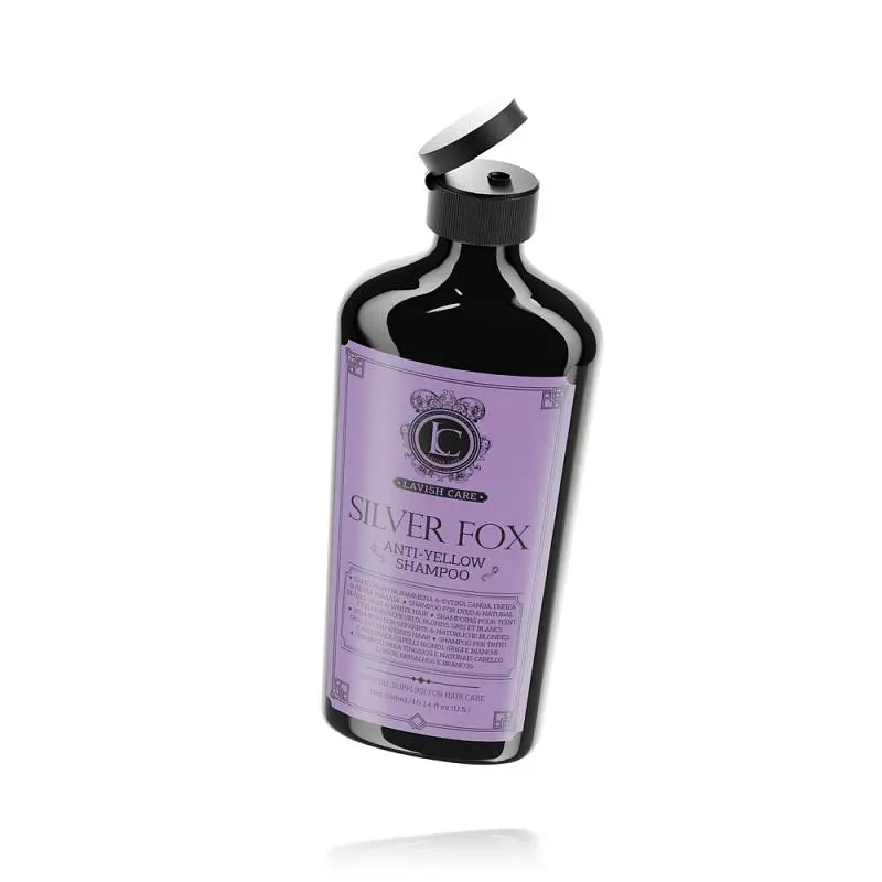 Шампунь зволожуючий LAVISH CARE SILVER FOX Anti-Yellow Shampoo проти пожовтіння, для блонду, 300 мл - фото 2