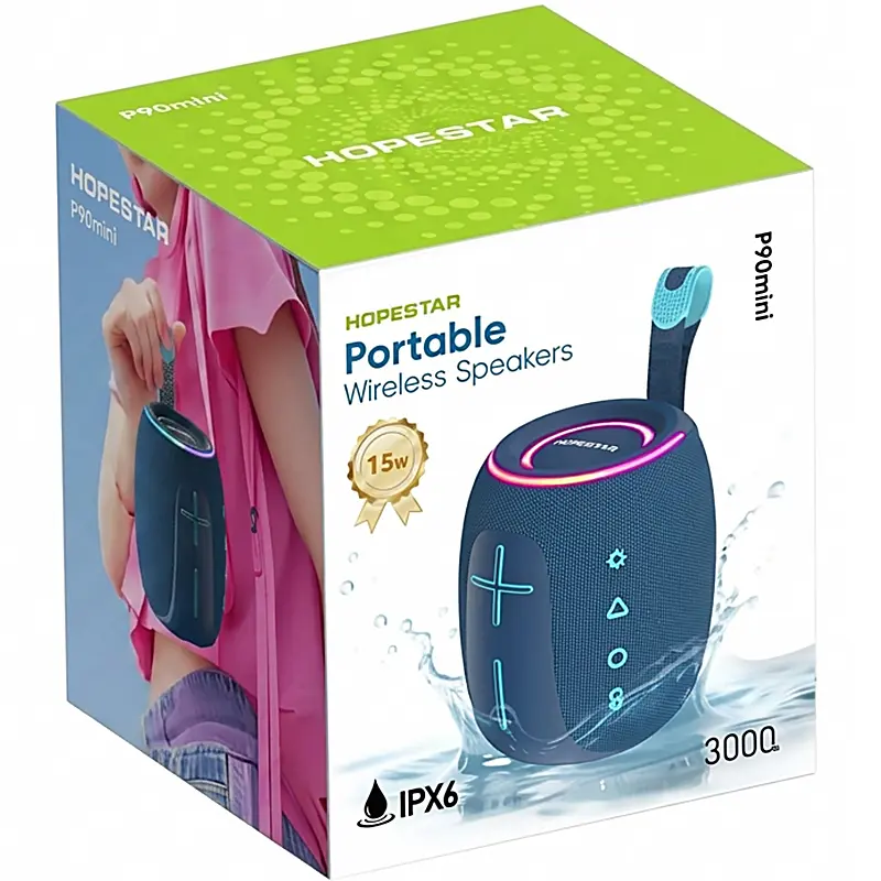 Bluetooth колонка Hopestar P90 mini 15W Blue - фото 3