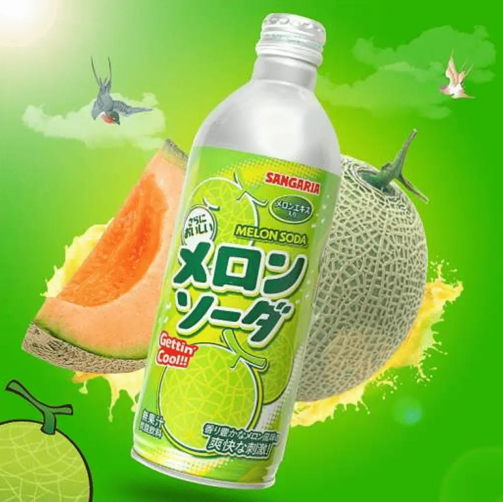 Газований напій Sangaria Ramune Melon Soda 500мл - фото 3