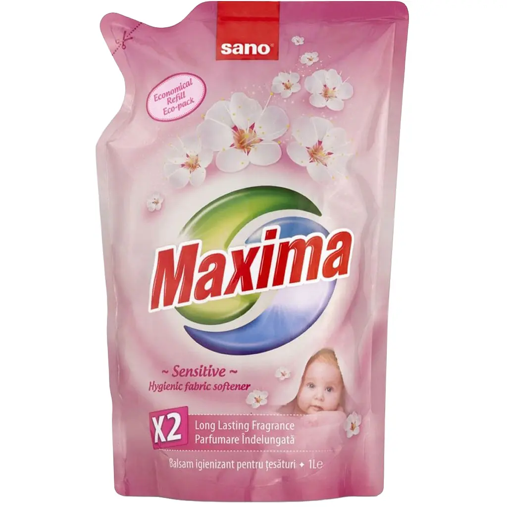 Кондиціонер для білизни Sano Maxima Sensitive змінна упаковка 1 л (7290010935437)