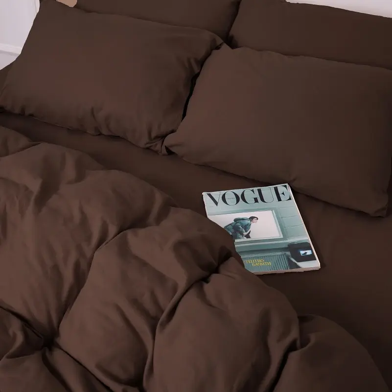 Комплект постільної білизни MirSon Фланель 003 Brown 143х210 см коричневий (2200009648700) - фото 11