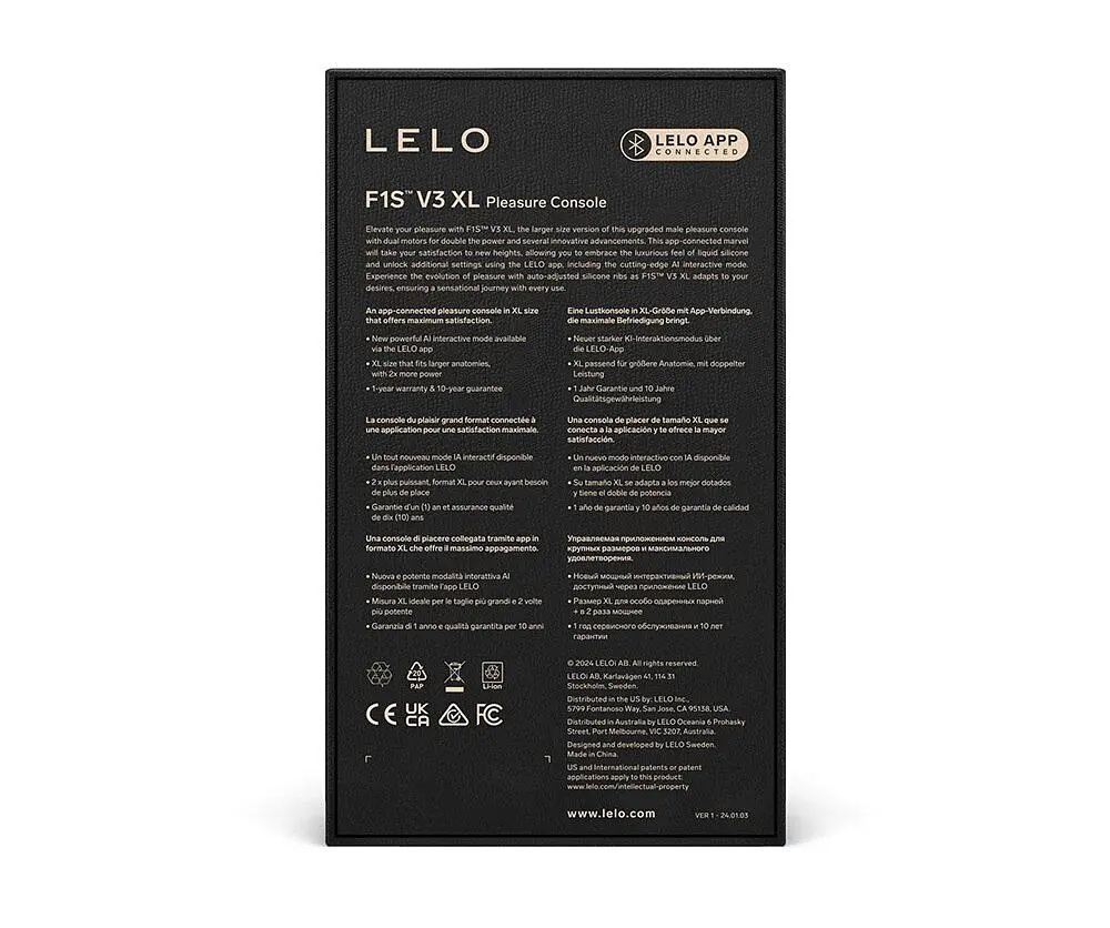Смарт-мастурбатор LELO F1S V3 XL Red, збільшений, 2 мотори, 8 режимів, стимуляція звуковими хвилями - фото 5