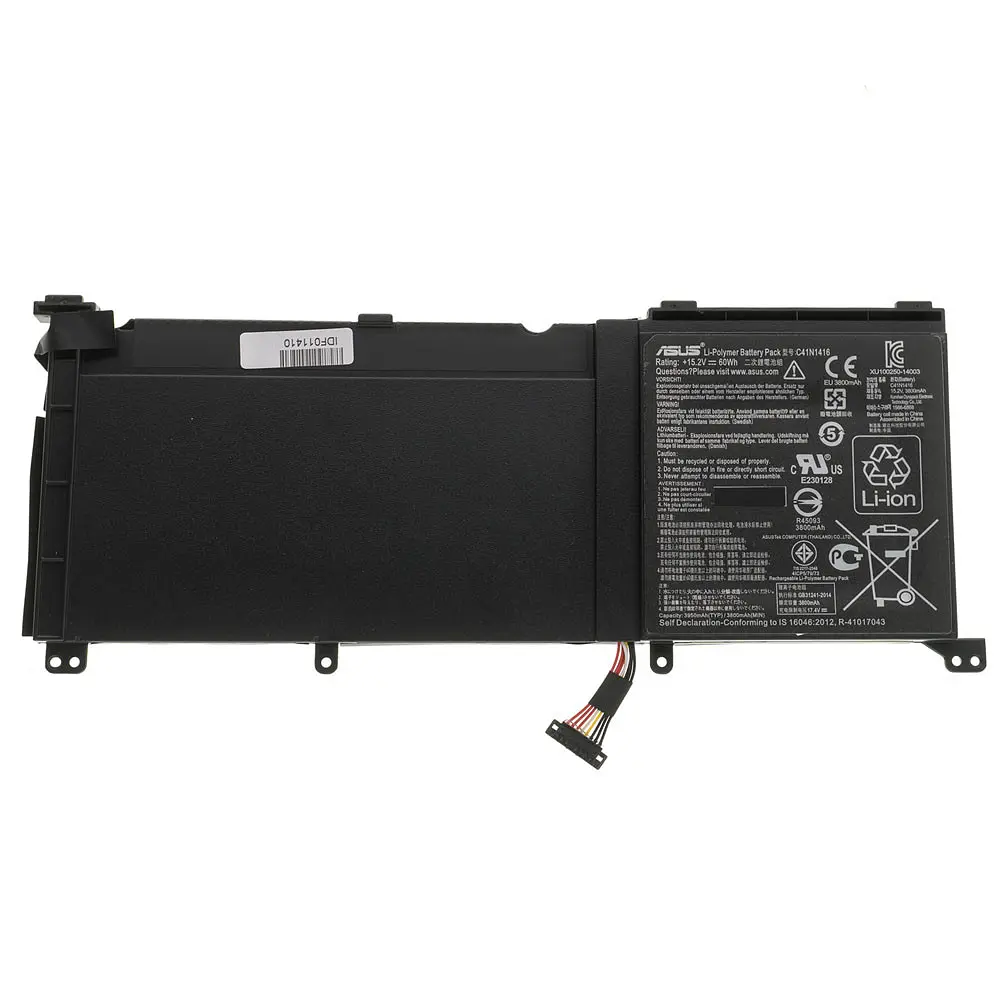 Батарея для ноутбука Asus C41N1416 (Zenbook Pro UX501VW UX501JW G501JW) 15.2V 3800mAh 60Wh Чорний - фото 2