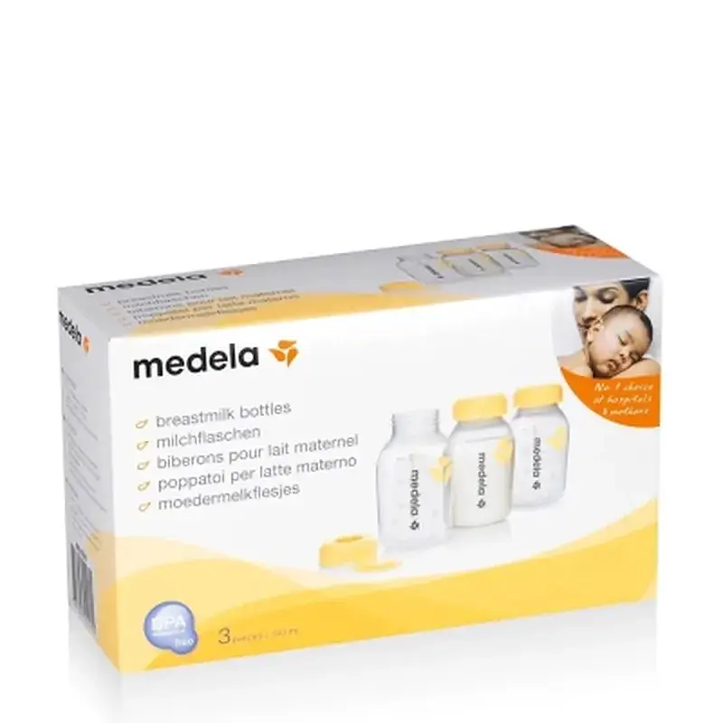 Набір для годування новонароджених Medela пляшечок для збору і зберігання грудного молока 3 шт. х 150 мл (800.0796) - фото 3