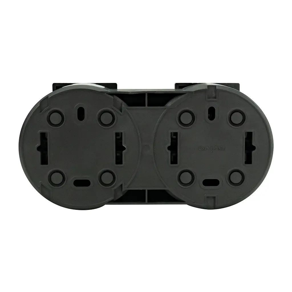 Розетка подвійна Ovivo Electric xOne з заземленням та кришкою антрацит - фото 6