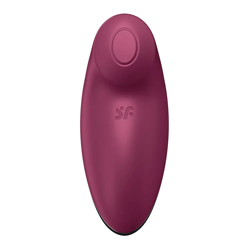 Вібростимулятор-пульсатор Satisfyer Tap & Climax 2 Red, ефект постукування пальцем - фото 3