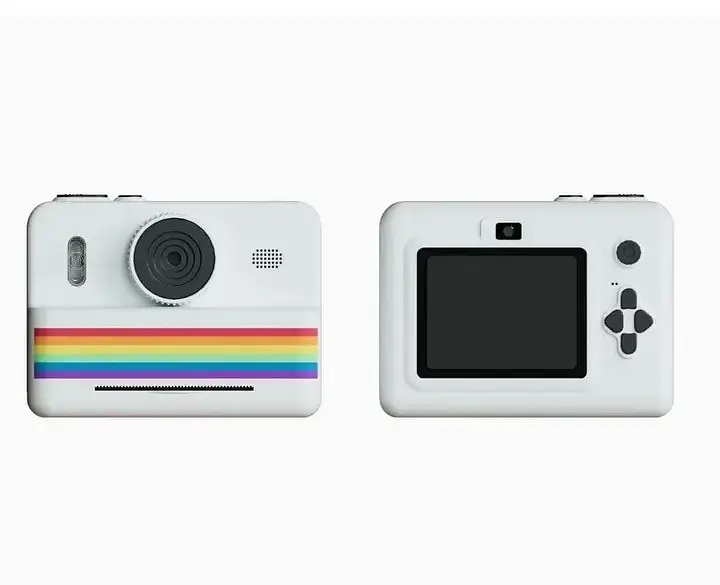 Дитяча цифрова фотокамера RAINBOW 2,8" миттєвий друк з термопринтером 1500 мАч Білий - фото 3
