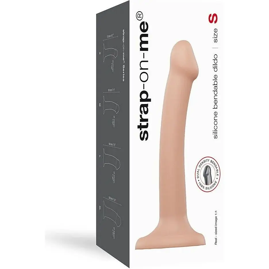 Насадка для страпону Strap-On-Me Dual Density Dildo Flesh S - фото 4