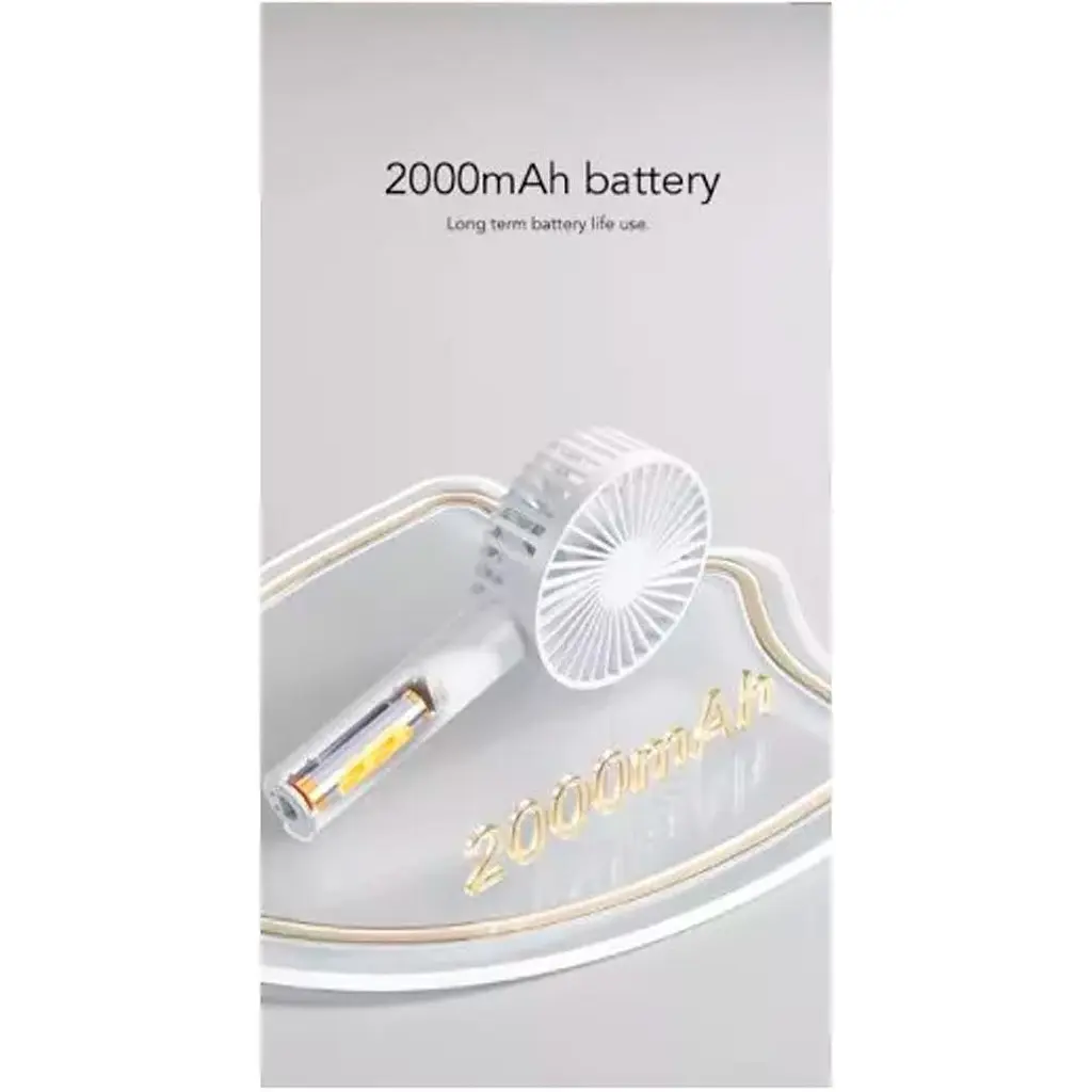 Портативний вентилятор DK WT-F69 White [136029] - фото 7
