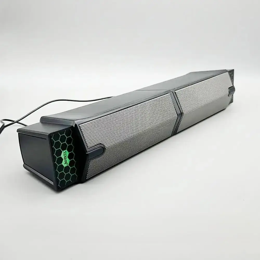 Стаціонарні дротяні комп'ютерні колонки PC 2.0 USB стерео акустика 3Wx2 з RGB підсвічуванням акустична система JEDEL S562 чорні - фото 2