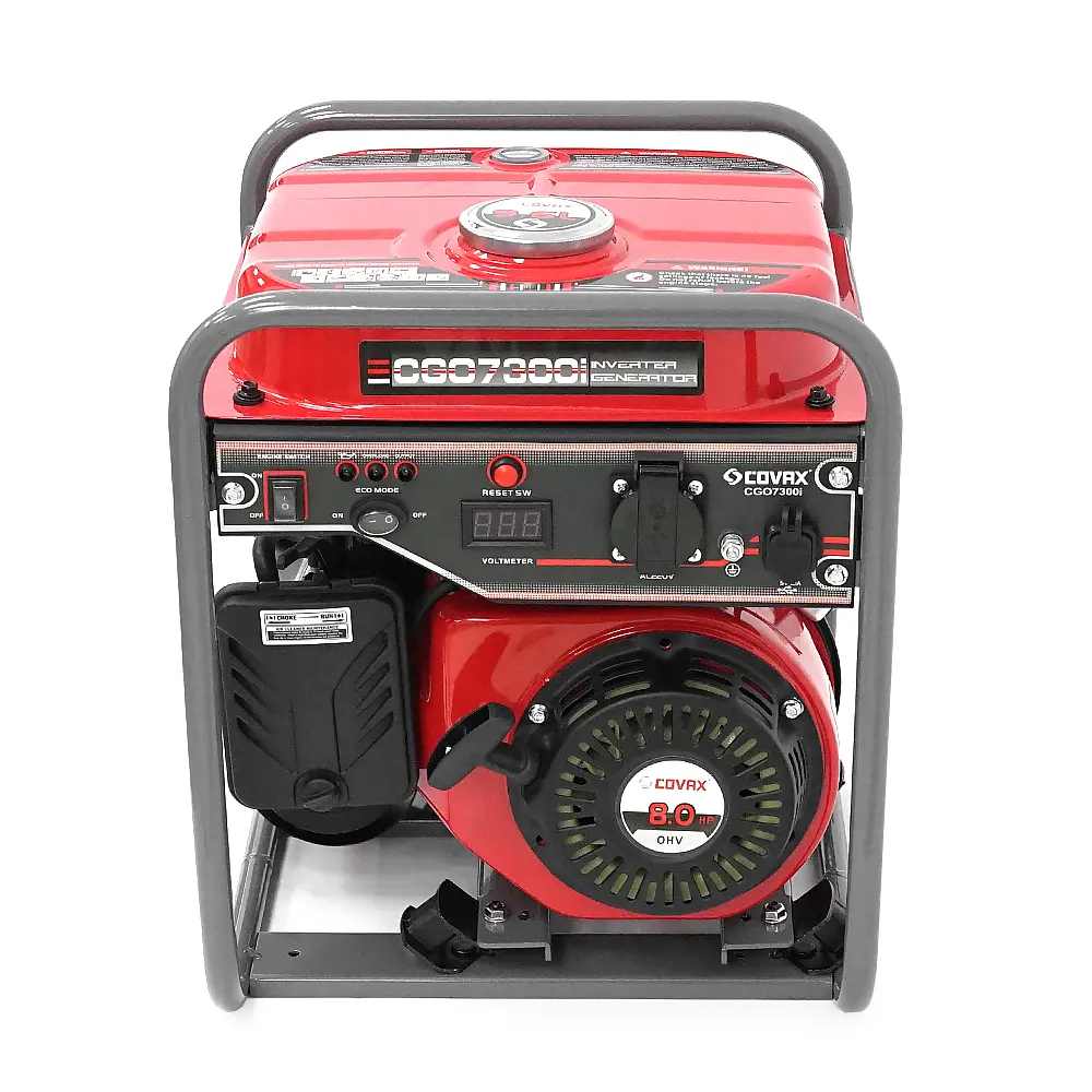 Генератор інверторний бензин COVAX CGO7300i, 4.5kW, однофазний 220V, 50Hz, 4-stroke, бак 9L, 375х375х448mm, 27kg - фото 3