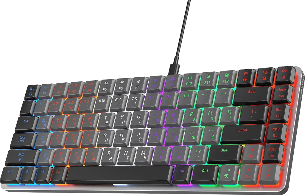 Клавиатура GamePro MK140R Red Swich RGB Dark Gray - фото 2