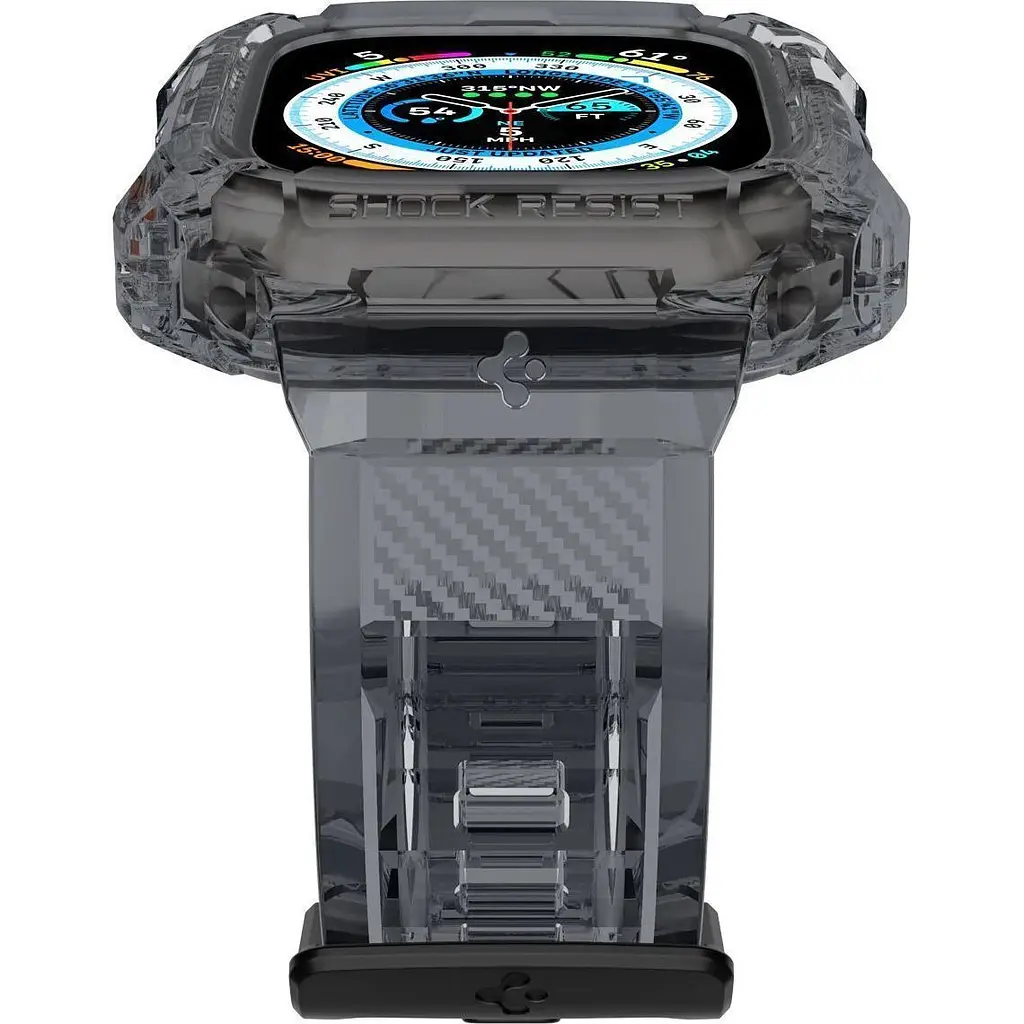 Чохол-ремінець Spigen Rugged Armor Pro для Apple Watch Ultra/Ultra 2 49mm Space Crystal (ACS06028) [149630] - фото 7