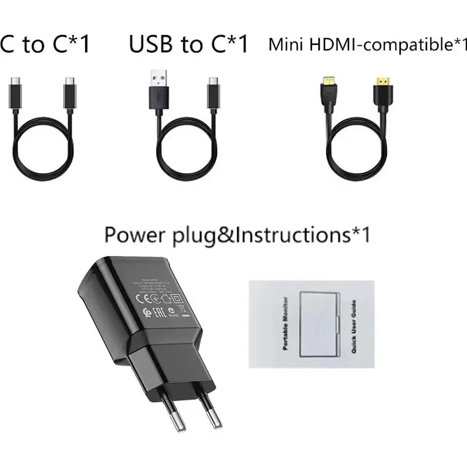 Портативный монитор Mucai N105A Black [111060] - фото 2