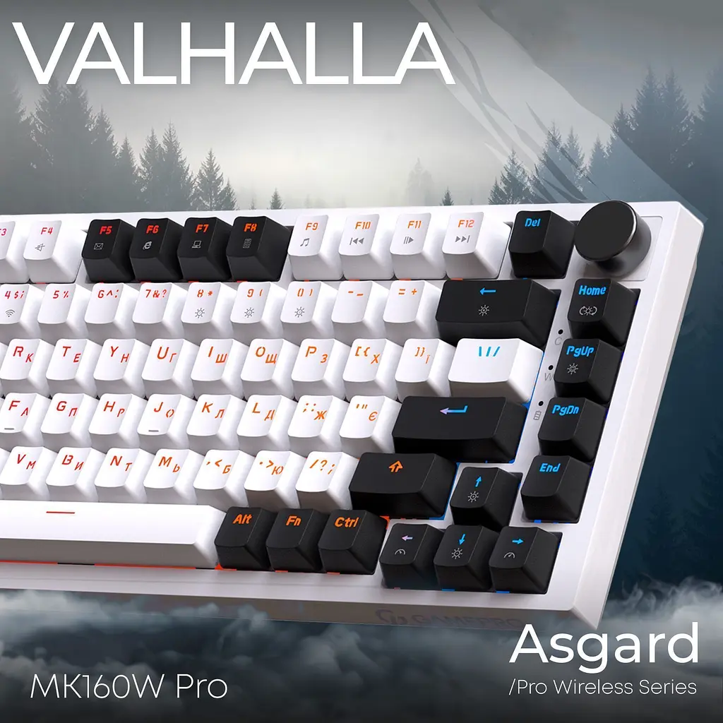 Клавиатура GamePro Asgard Valhalla MK160W Pro White [142214] - фото 5