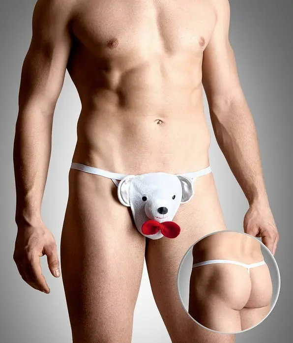 Трусики з ведмедиком - Mens thongs 4492 Soft Line для веселих чоловіків SoftLine 5591449220 24269 - фото 2