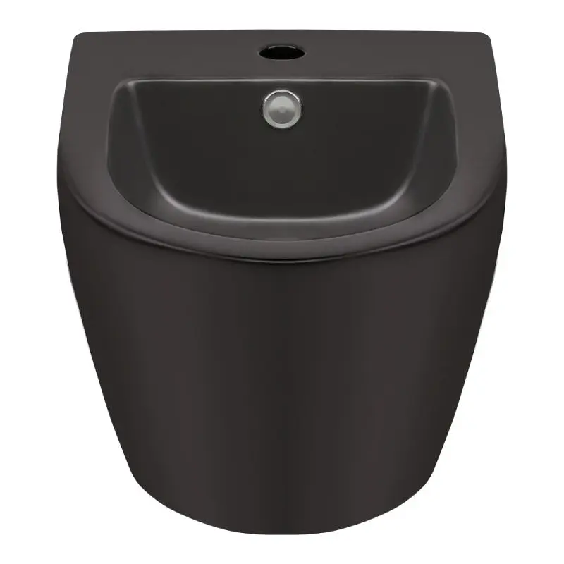 Біде підвісне Qtap Robin QT1355046FMB, Чорний матовий - фото 2