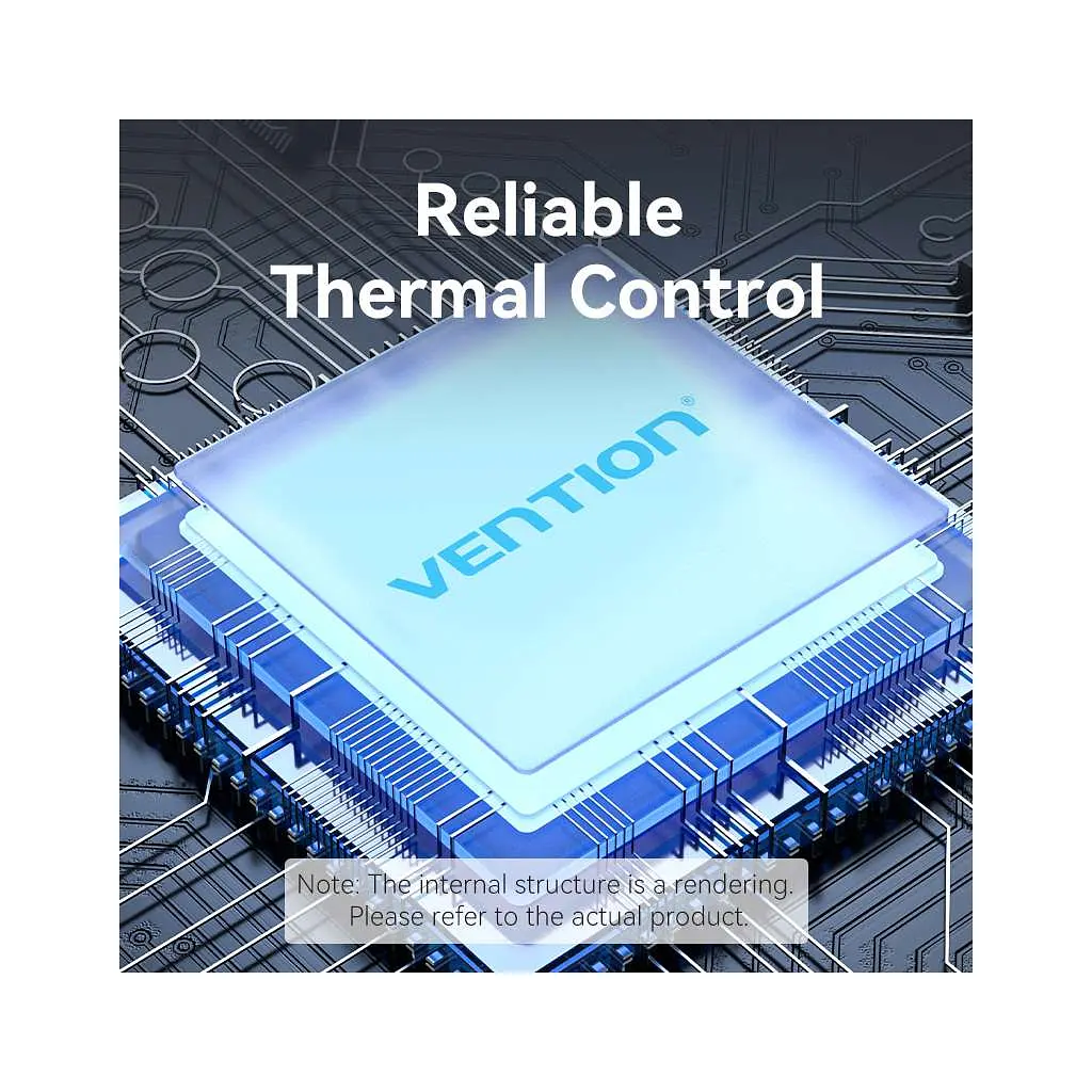Концентратор Vention USB 3.0 to USB 3.0x3/RJ45/Type-C Hub Blue Aluminum Alloy 5-in-1 (TGFSB) - фото 7