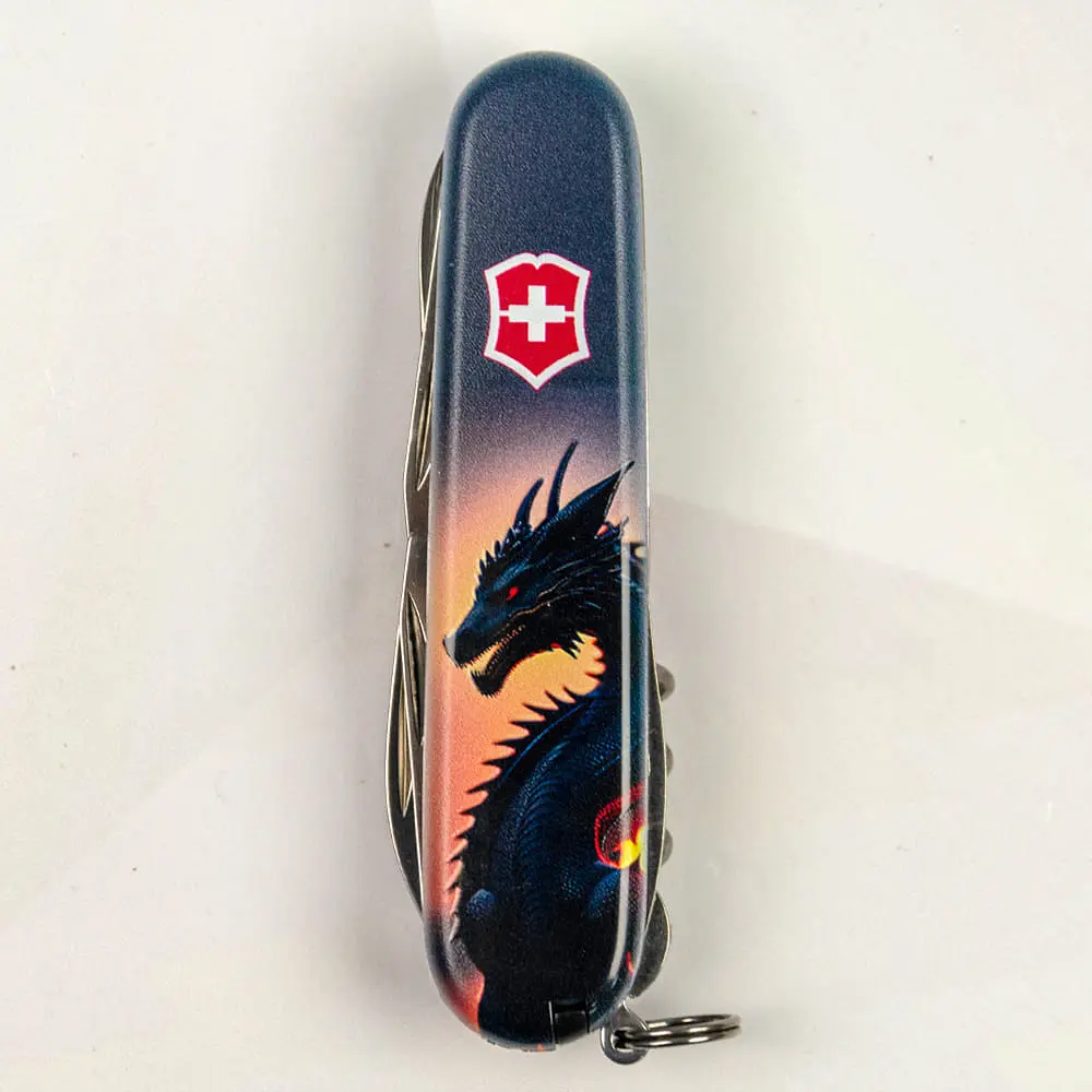 Ніж Victorinox Climber Zodiac 91мм 14функ Дракон в променях сонця - фото 10