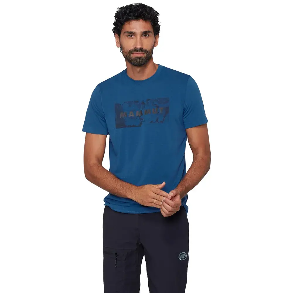 Футболка Mammut Trovat T-Shirt Logo XL marine - фото 2