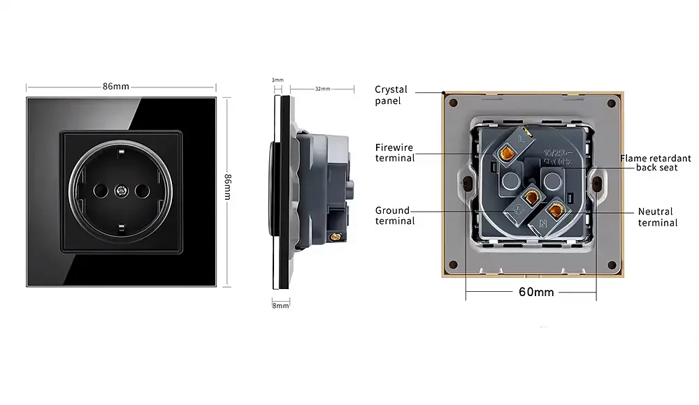 Розетка з заземленням SIXWGH та USB-портами Білий (WH034W) - фото 6