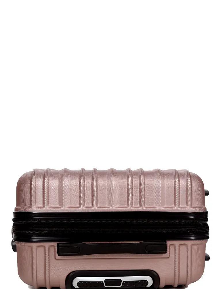 Валіза полікарбонат середній (M) Airtex 623 70л 66x42x26см Рожеве золото (Rose gold) - фото 7
