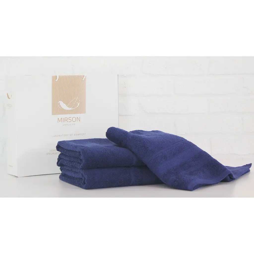 Набір банних рушників №5076 Elite SoftNess Kingblue, 3 шт. (2200003182828)