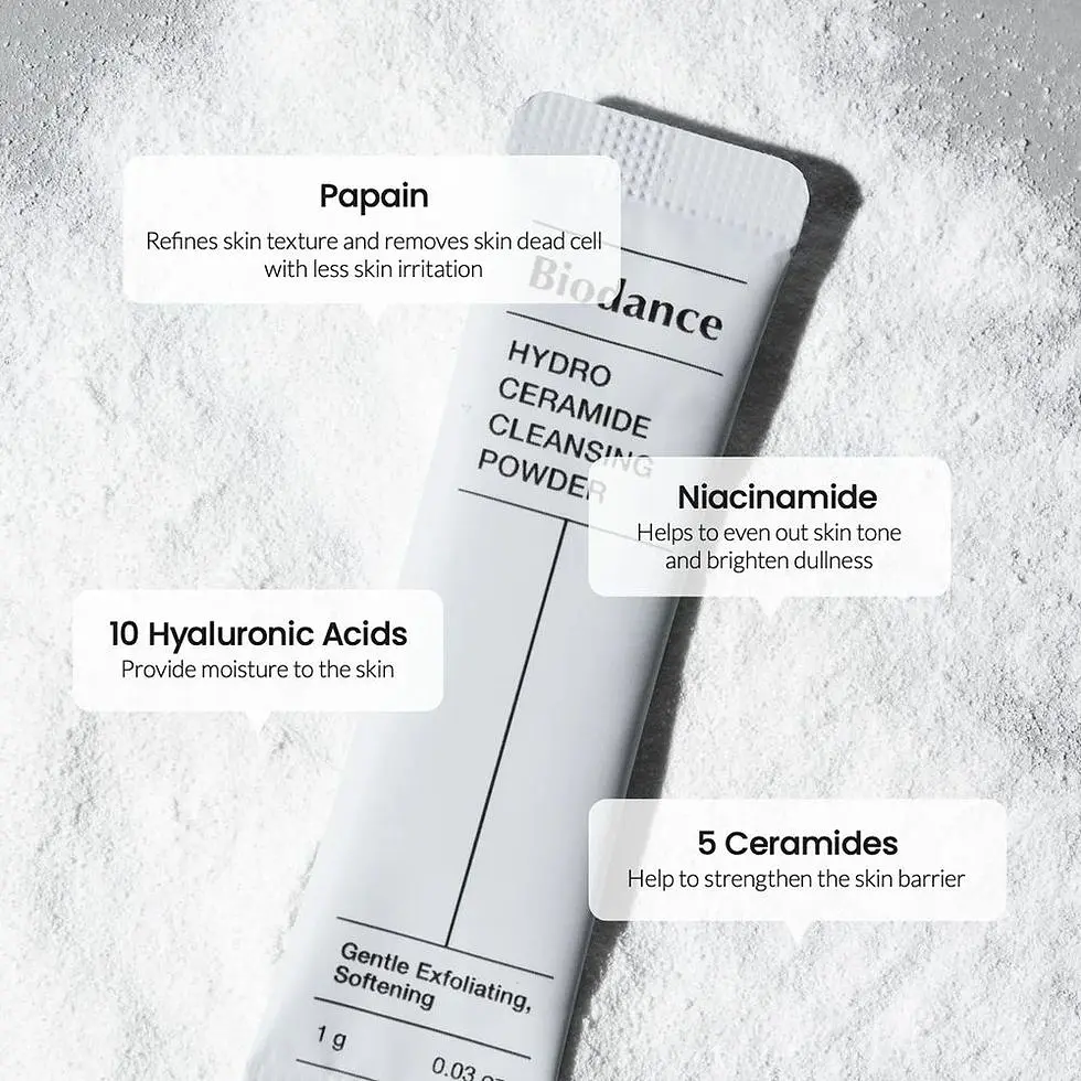 Ензимна пудра для очищення шкіри Biodance Hydro Ceramide Cleansing Powder 30 шт. - фото 6
