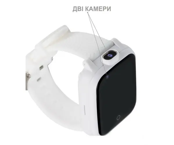 Дитячий смарт-годинник Amigo GO006 GPS 4G WIFI Videocall з відеодзвінком White Білі - фото 6