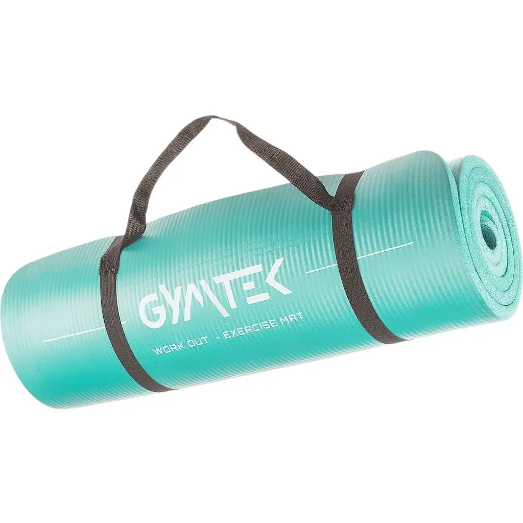 Коврик для фитнеса и йоги Gymtek NBR 1.5 см салатовый - фото 4