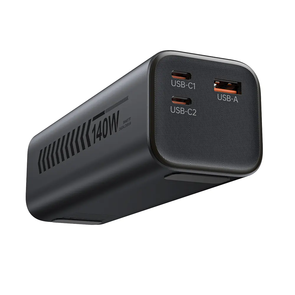 Повербанк 27000mAh Choetech B670 Grey 140W QC3.0 PD3.1 TFT Smart дисплей (43-00169) - фото 3