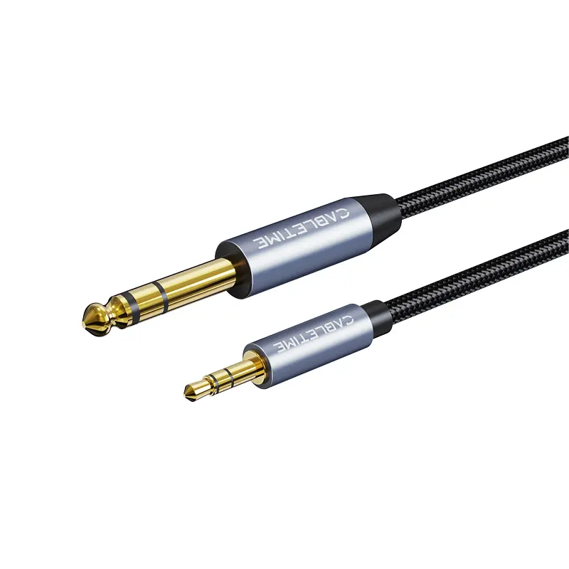 Аудіо кабель Cabletime 6.35 мм (M) - 3.5 мм (M), 3 м (CF 25 N)