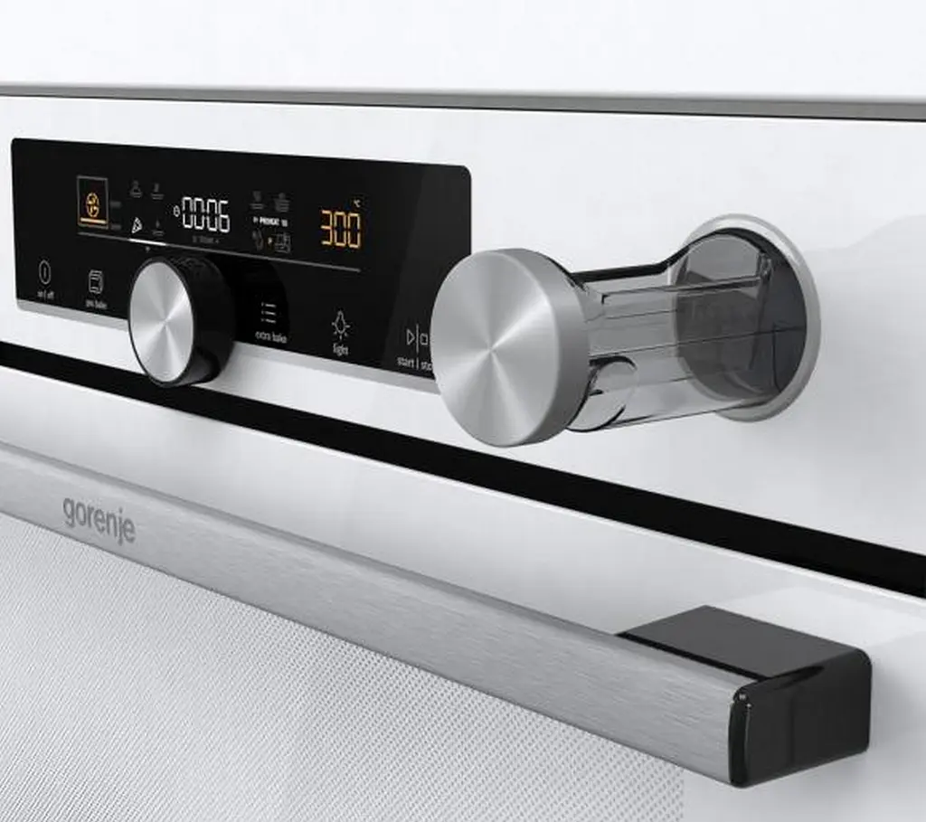 Gorenje Духова шафа електрична, 77л, A+, пара, дисплей, готування на різних рівнях, піроліз, білий - фото 7