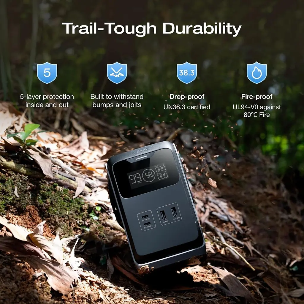 Зарядна станція EcoFlow TRAIL 200 DC / 140 Вт / 192 Вт/ч / LiFePO4 (EF-TRAIL200-N) - фото 6