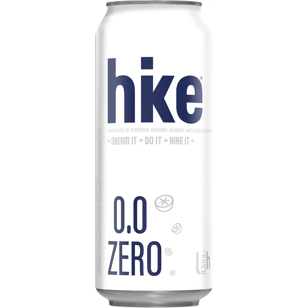 Пиво безалкогольне Hike Zero світле 0% 0.5 л з/б
