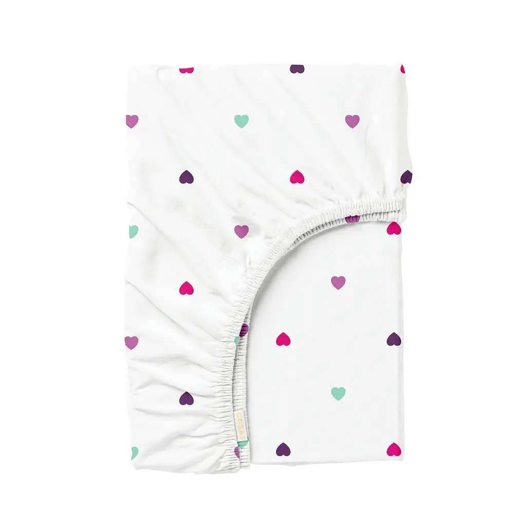 Набір простирадло на резинці 180х200 CAMELLIA PLAYFUL HEARTS COSAS (4822052399316) - фото 3