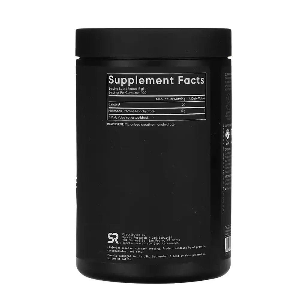 Креатин Sport Research Creatine Monohydrate 500 г - фото 2