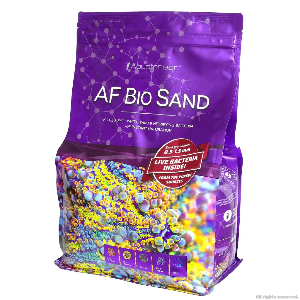 Живий пісок для морського акваріуму Aquaforest AF Bio Sand 7,5 кг 0.5-1.5 мм (738859) - фото 2