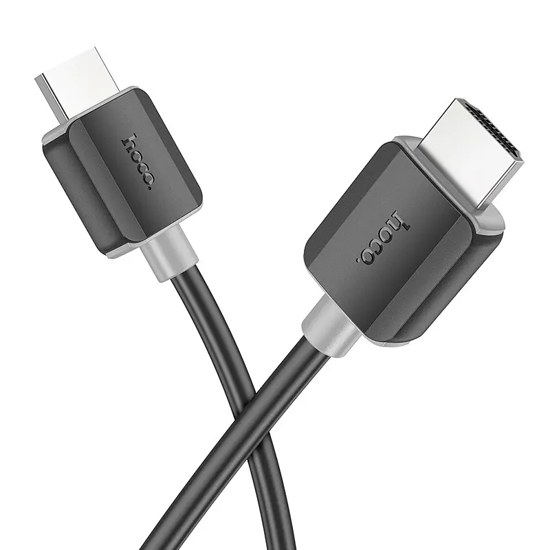 Кабель HOCO US08 HDTV 2. 0 male-to-male 4K HD data cable(L=2M) чорний - фото 2