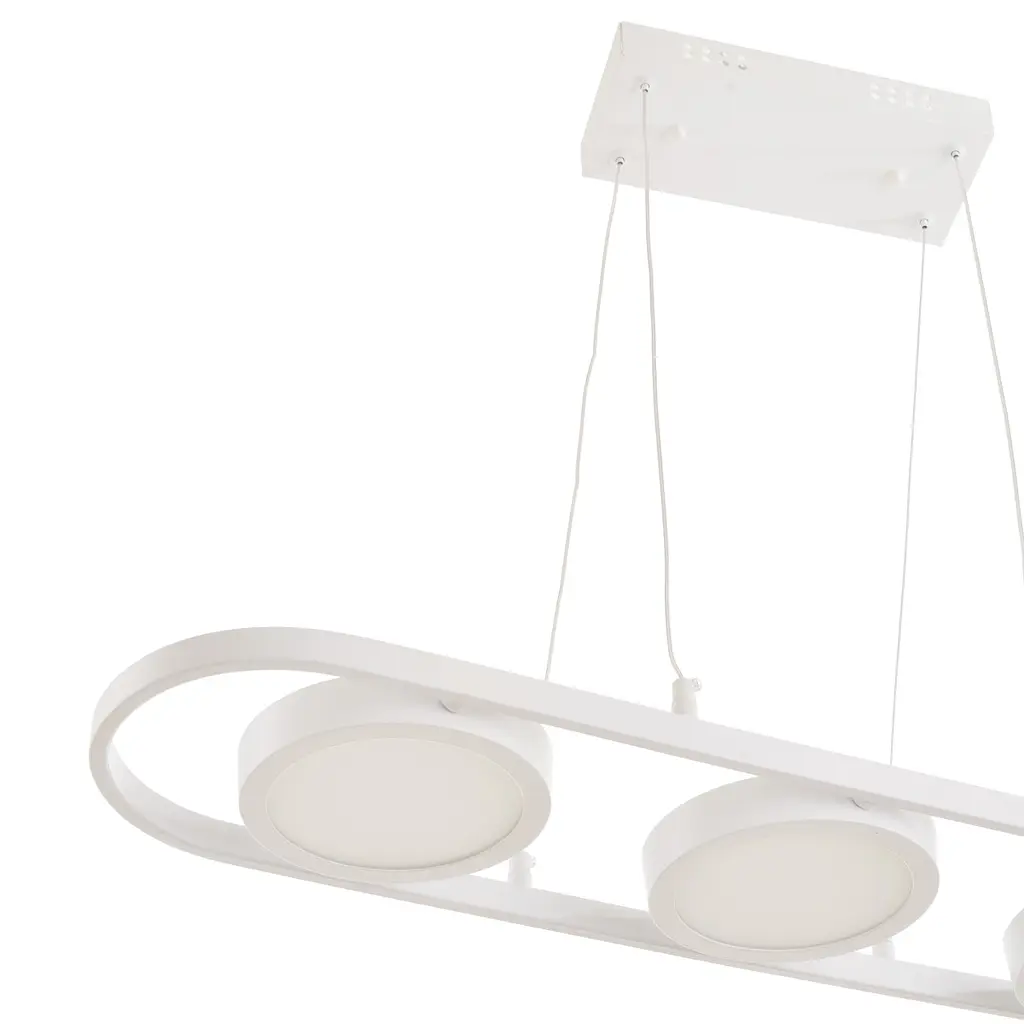 Світильник стельовий Brille підвісний лофт для спальні світлодіодний BL-893S/3 NW 33W WH - фото 7