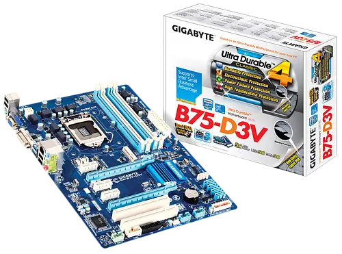 Материнська плата Gigabyte GA-B75-D3V LGA 1155 (GA-B75-D3V) Б/В - фото 3