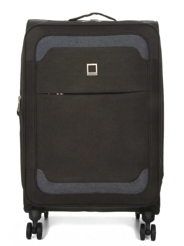 Валіза Середня (M) тканинна Airtex Worldline Tirana 608 на 4 колесах 65x41x23см 69л Сірий - фото 3