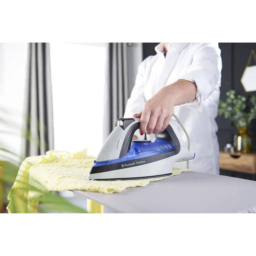 Утюг Russell Hobbs Easy Store Pro 2400 Вт бело-синий (26730-56) - фото 10