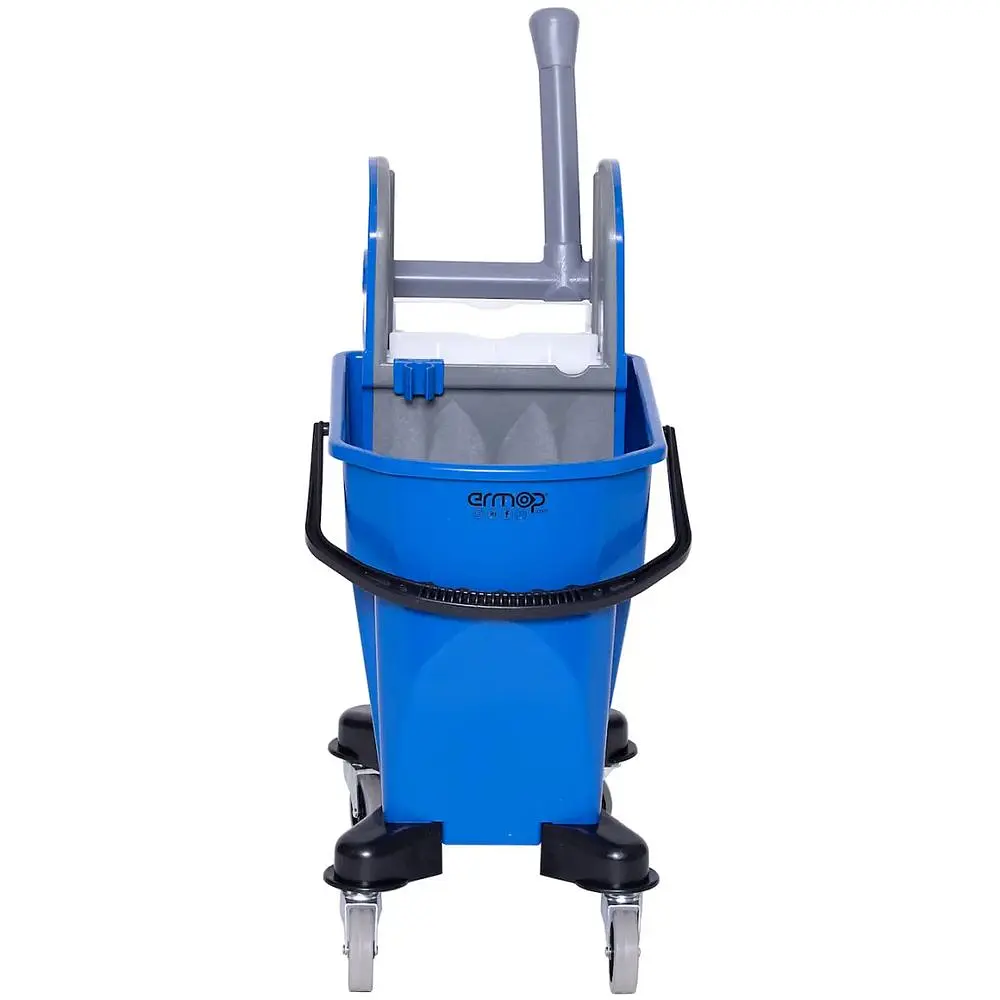 Візок для прибирання Ermop Professional на 1 відро з віджимом блакитний 20 л - фото 2