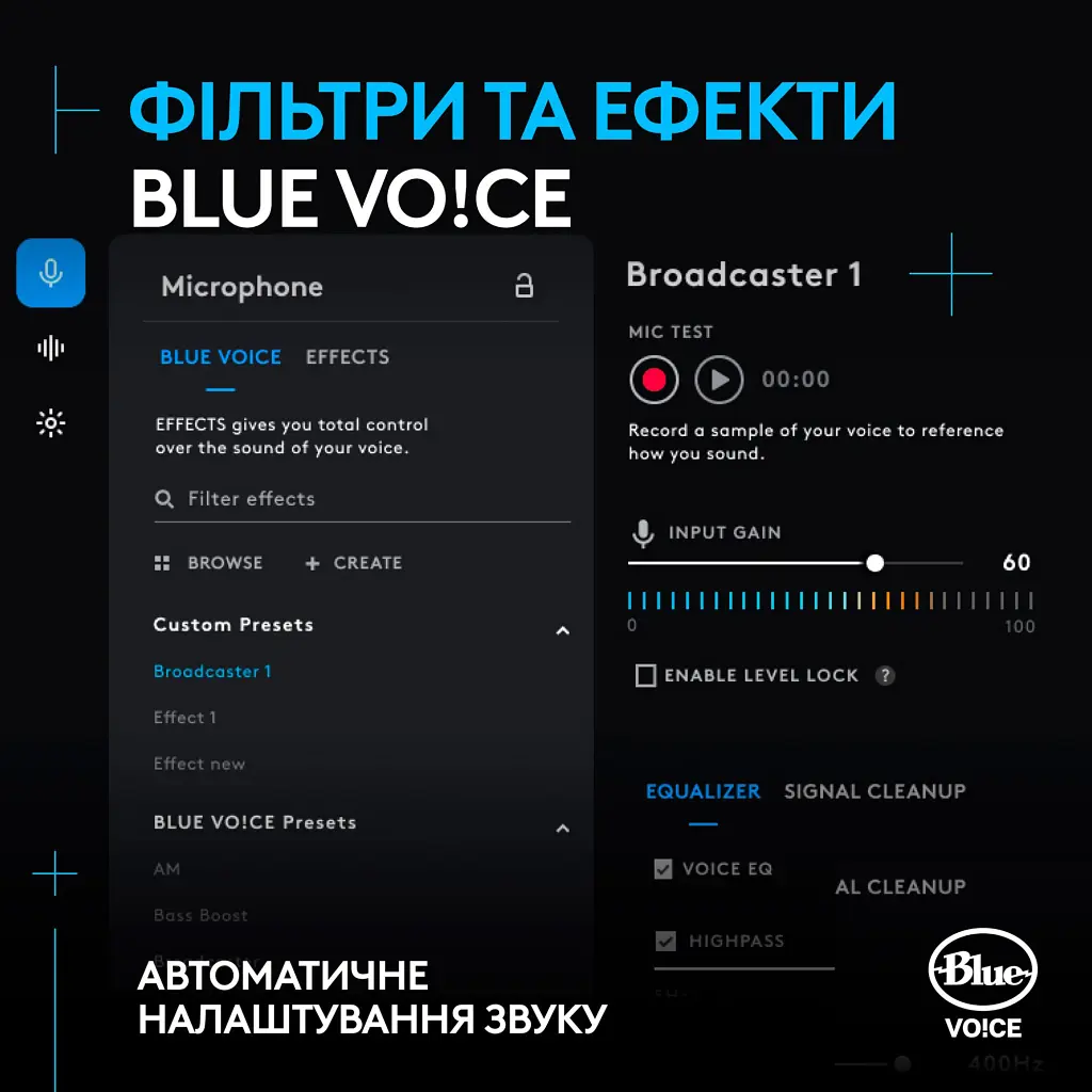 Мікрофон Logitech Yeti GX Dynamic RGB Gaming Mic with Lightsync Black (988-000569) - фото 10
